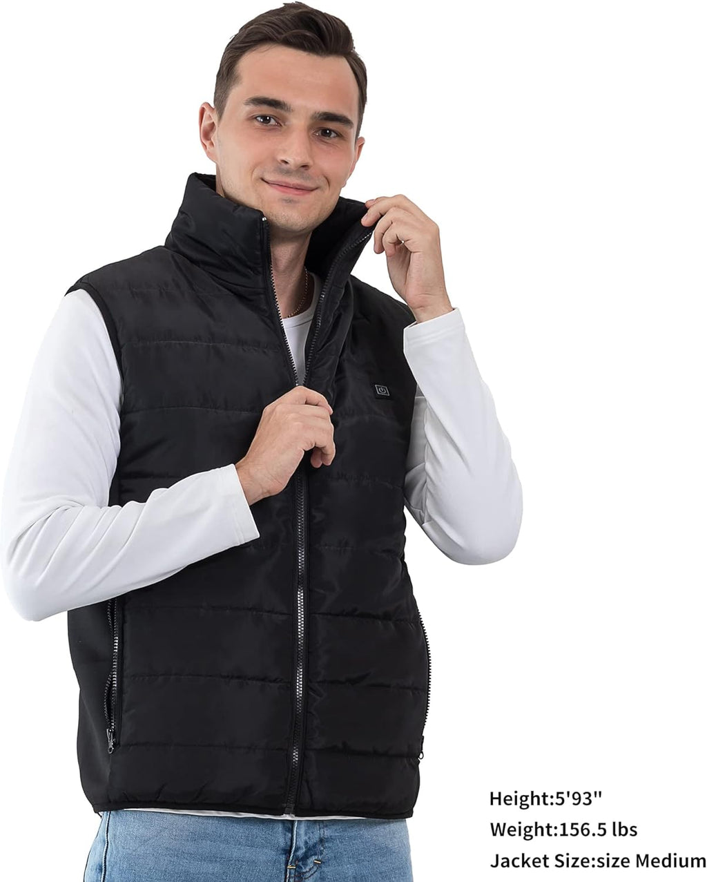Stay Warm and Stylish with the TOSOHMK Heated Vest for Men - Lightweight Electric Warming Jacket Perfect for Outdoor Adventures