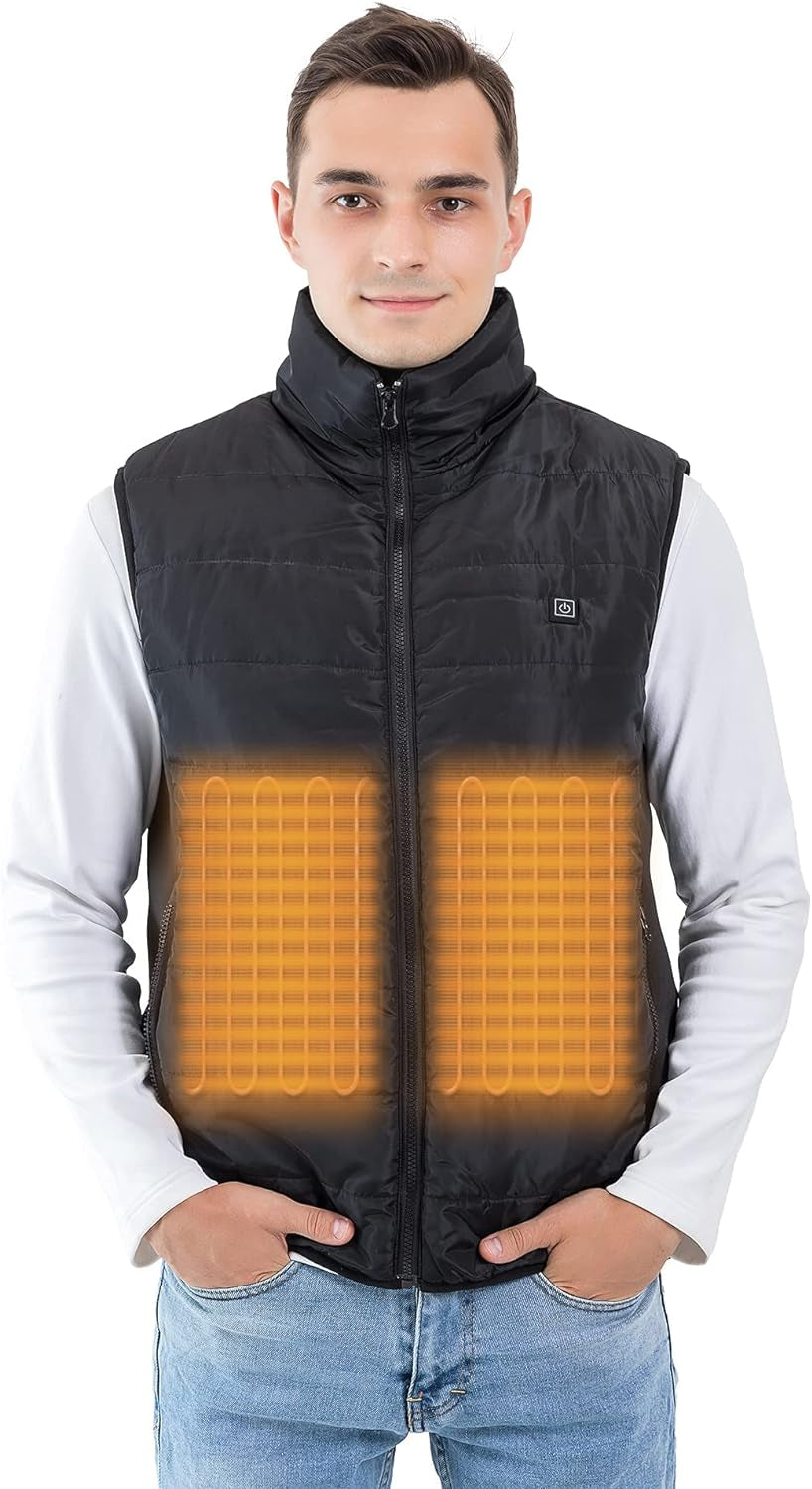 Stay Warm and Stylish with the TOSOHMK Heated Vest for Men - Lightweight Electric Warming Jacket Perfect for Outdoor Adventures