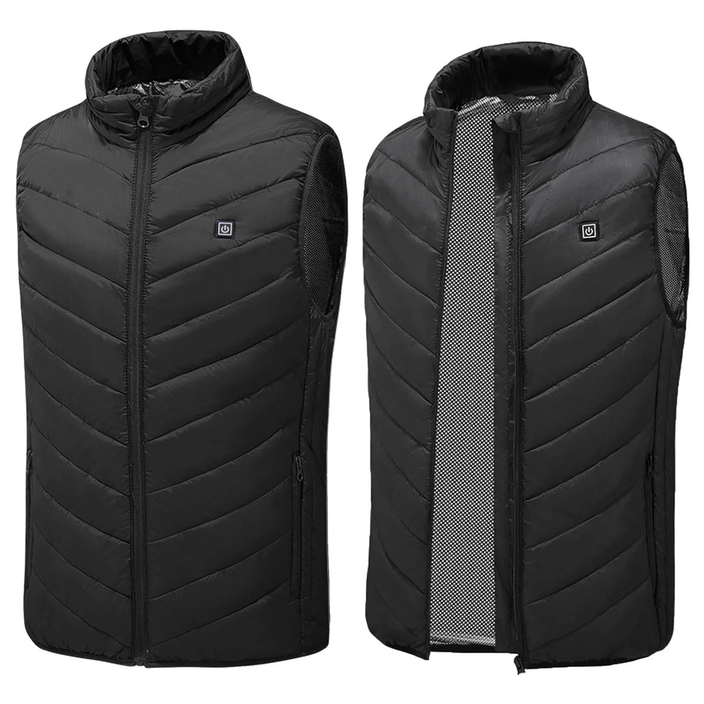 Stay Warm This Winter with Our Plus Size Heated Vest - 9 Heating Zones, 3 Heat Levels, and Stylish Quilted Design!