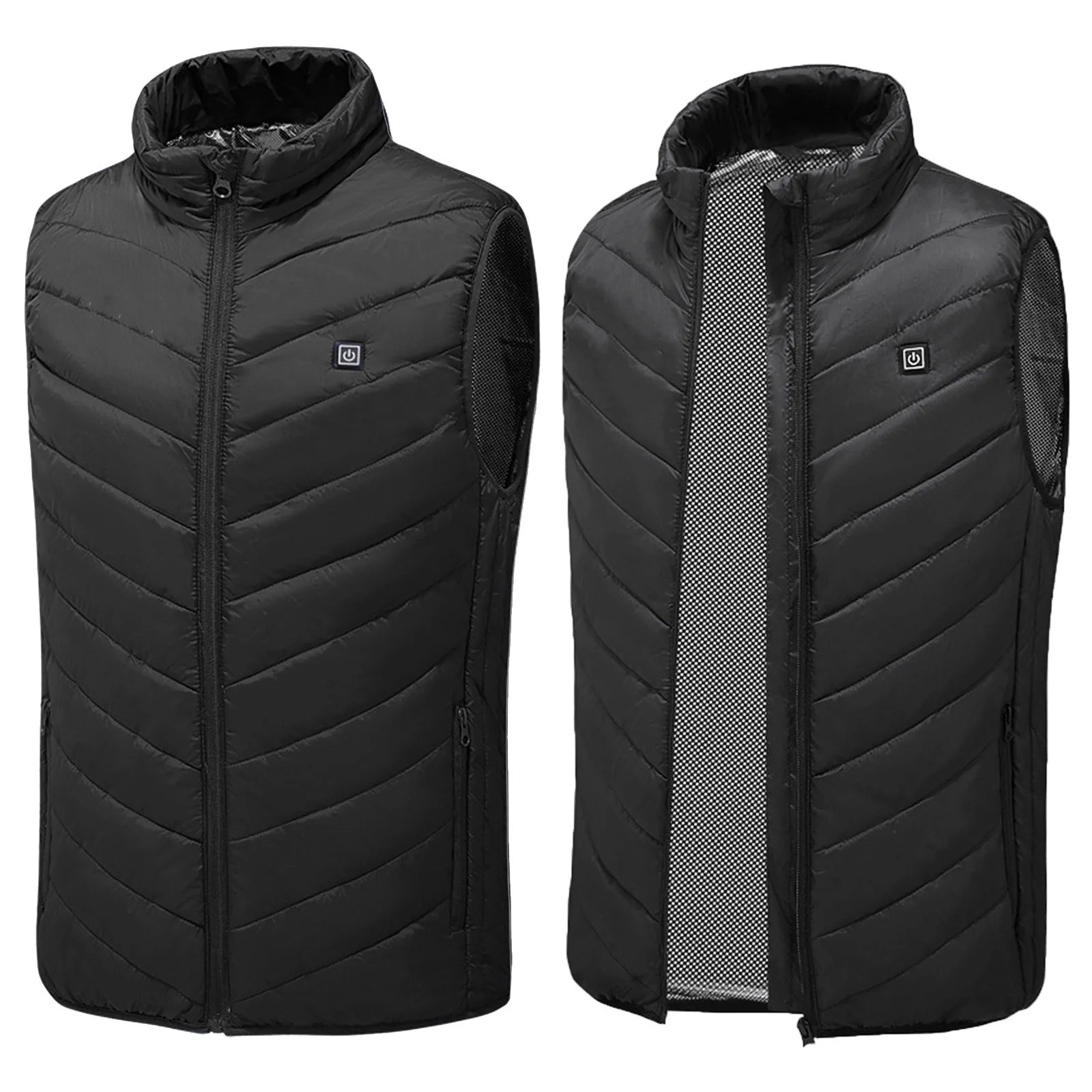 Stay Warm This Winter with Our Plus Size Heated Vest - 9 Heating Zones, 3 Heat Levels, and Stylish Quilted Design!