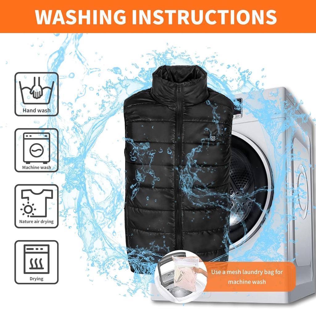Stay Warm and Stylish with the TOSOHMK Heated Vest for Men - Lightweight Electric Warming Jacket Perfect for Outdoor Adventures