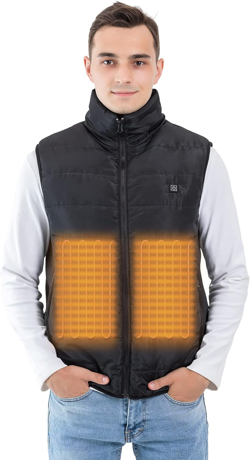 Stay Warm and Stylish with the TOSOHMK Heated Vest for Men - Lightweight Electric Warming Jacket Perfect for Outdoor Adventures